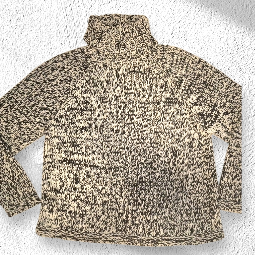 Paraphrase Chunky Knit Turtleneck Sweater Sz Large Petite